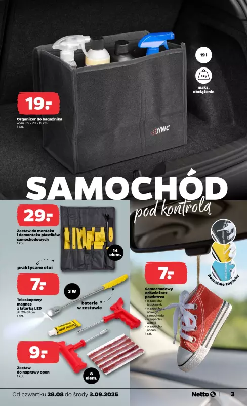 Netto - gazetka promocyjna Gazetka Non Food od czwartku 28.08 do środy 03.09 - strona 3