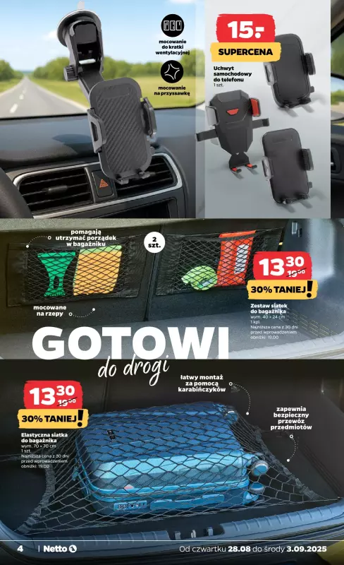 Netto - gazetka promocyjna Gazetka Non Food od czwartku 28.08 do środy 03.09 - strona 4