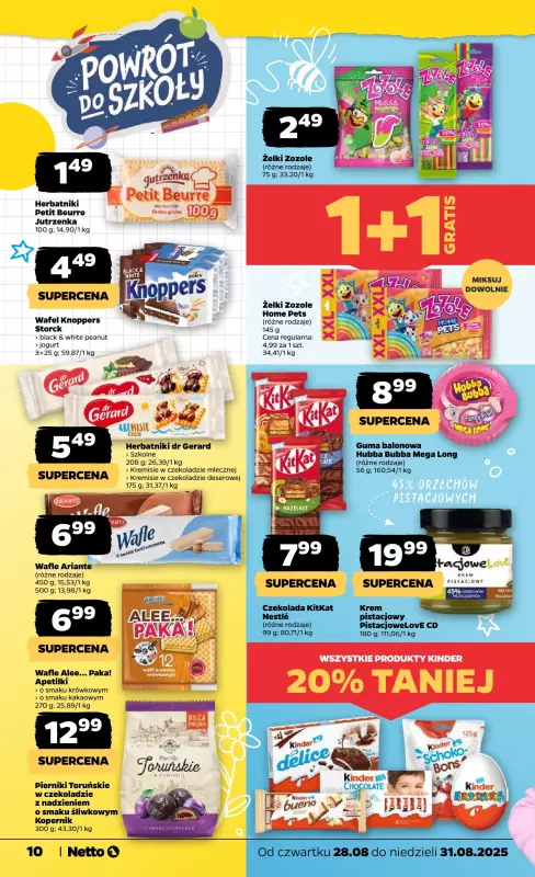 Netto - gazetka promocyjna Gazetka Spożywcza od czwartku 28.08 do niedzieli 31.08 - strona 10