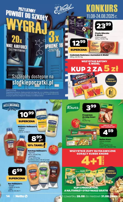 Netto - gazetka promocyjna Gazetka Spożywcza od czwartku 28.08 do niedzieli 31.08 - strona 14