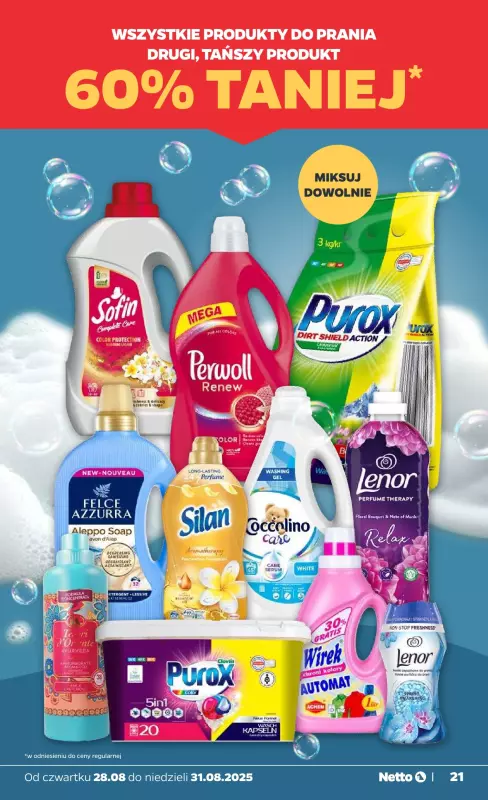 Netto - gazetka promocyjna Gazetka Spożywcza od czwartku 28.08 do niedzieli 31.08 - strona 21