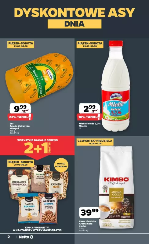 Netto - gazetka promocyjna Gazetka Spożywcza od czwartku 28.08 do niedzieli 31.08 - strona 2