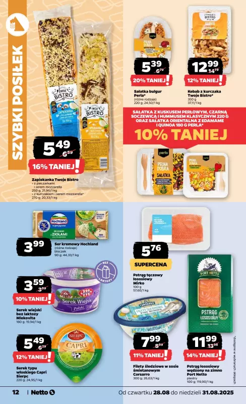 Netto - gazetka promocyjna Gazetka Spożywcza od czwartku 28.08 do niedzieli 31.08 - strona 12