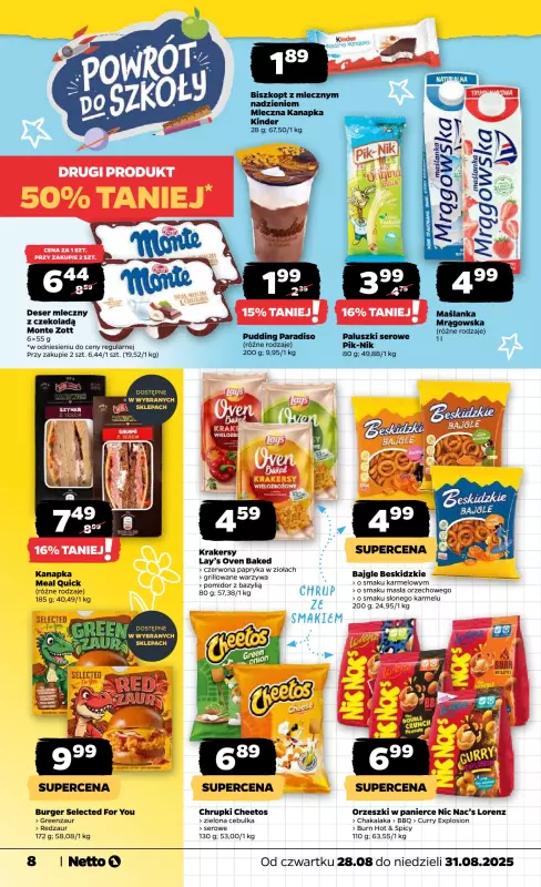 Netto - gazetka promocyjna Gazetka Spożywcza od czwartku 28.08 do niedzieli 31.08 - strona 8