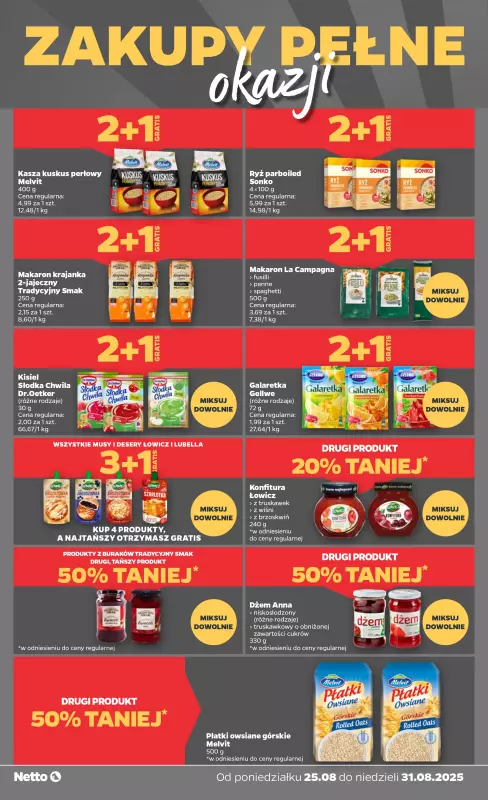 Netto - gazetka promocyjna Zakupy pełne okazji w Netto! od środy 27.08 do niedzieli 31.08 - strona 3