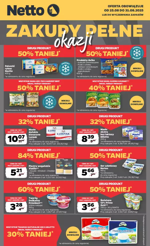 Netto - gazetka promocyjna Zakupy pełne okazji w Netto! od środy 27.08 do niedzieli 31.08