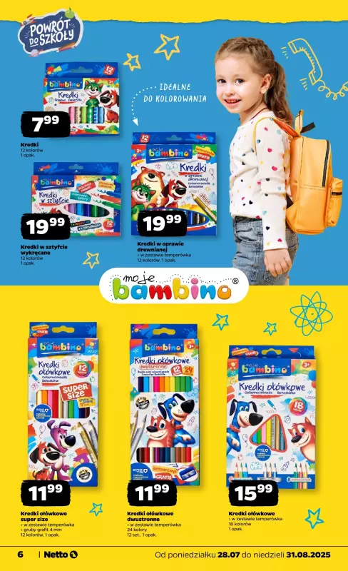 Netto - gazetka promocyjna Katalog Powrót do szkoły od czwartku 14.08 do niedzieli 31.08 - strona 6