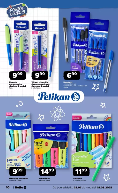 Netto - gazetka promocyjna Katalog Powrót do szkoły od czwartku 14.08 do niedzieli 31.08 - strona 10
