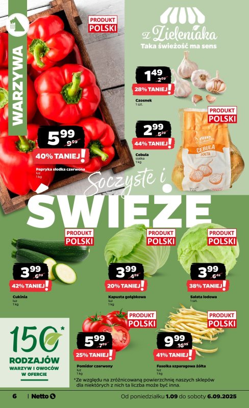 Netto - gazetka promocyjna Gazetka Spożywcza od poniedziałku 01.09 do soboty 06.09 - strona 6