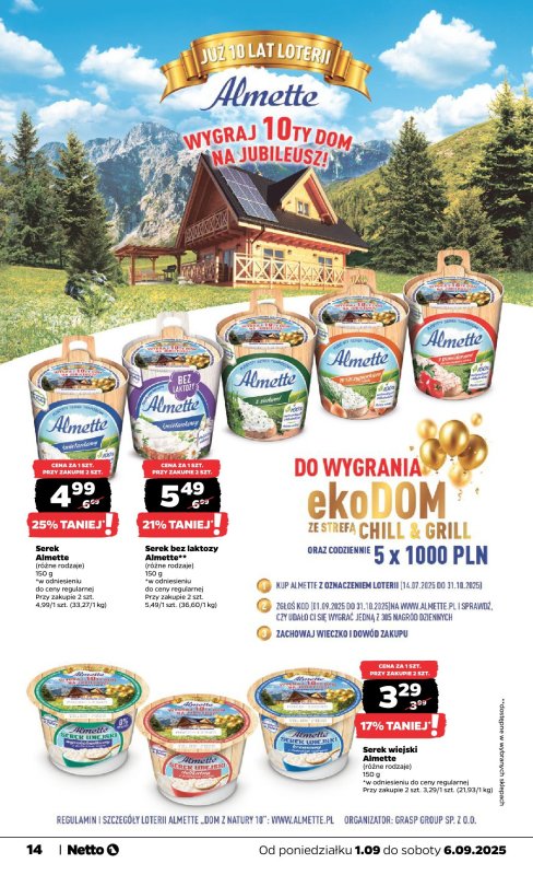 Netto - gazetka promocyjna Gazetka Spożywcza od poniedziałku 01.09 do soboty 06.09 - strona 14