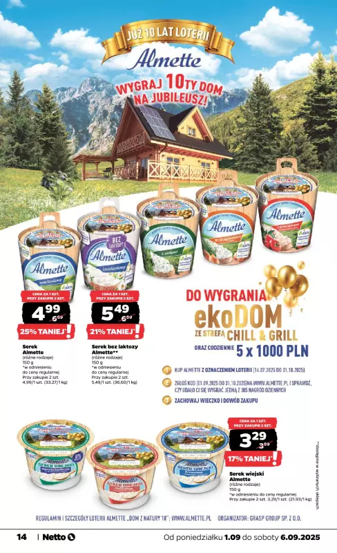 Netto - gazetka promocyjna Gazetka Spożywcza od poniedziałku 01.09 do soboty 06.09 - strona 14