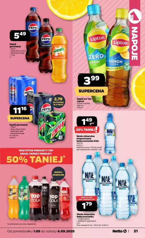Netto - gazetka promocyjna Gazetka Spożywcza od poniedziałku 01.09 do soboty 06.09 - strona 21