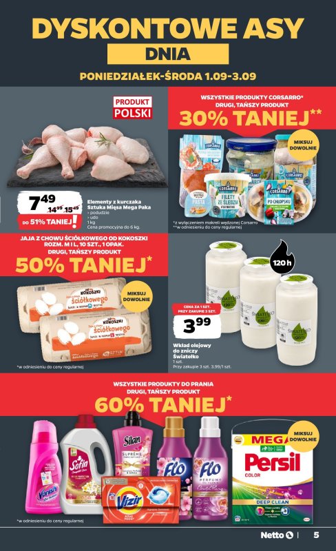 Netto - gazetka promocyjna Gazetka Spożywcza od poniedziałku 01.09 do soboty 06.09 - strona 5