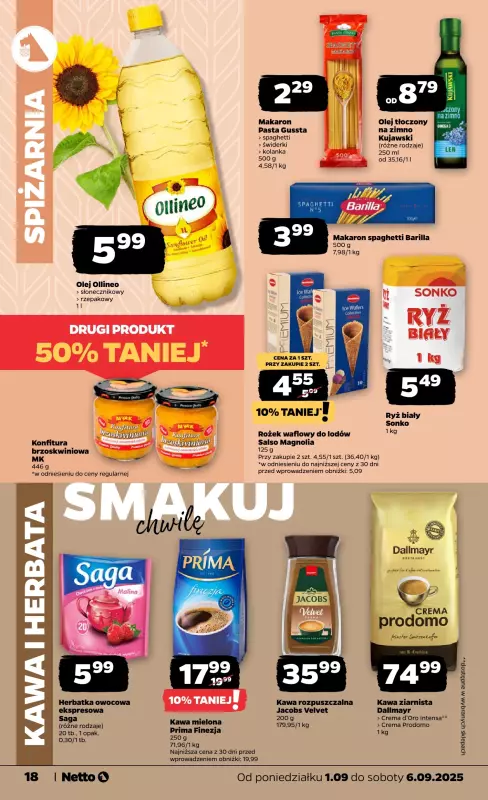 Netto - gazetka promocyjna Gazetka Spożywcza od poniedziałku 01.09 do soboty 06.09 - strona 18