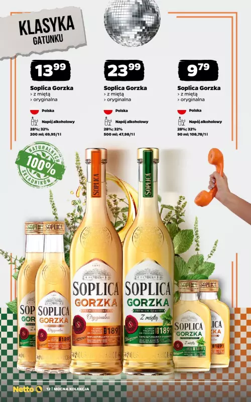Netto - gazetka promocyjna Mocna Kolekcja od poniedziałku 01.09 do niedzieli 14.09 - strona 12