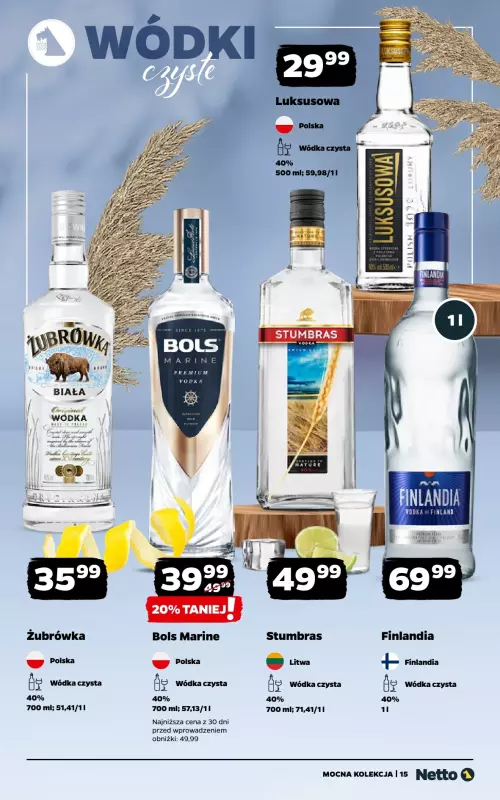 Netto - gazetka promocyjna Mocna Kolekcja od poniedziałku 01.09 do niedzieli 14.09 - strona 15