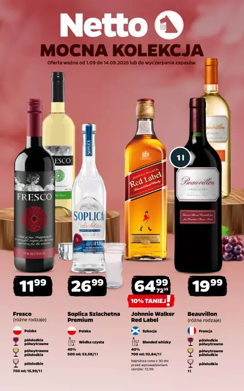 Netto - gazetka promocyjna Mocna Kolekcja od poniedziałku 01.09 do niedzieli 14.09