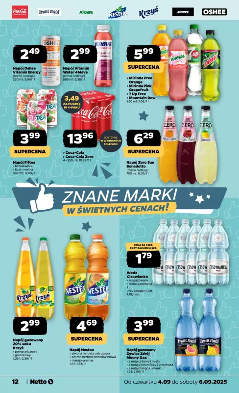 Netto - gazetka promocyjna Gazetka Spożywcza od czwartku 04.09 do soboty 06.09 - strona 12