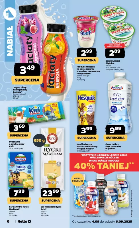Netto - gazetka promocyjna Gazetka Spożywcza od czwartku 04.09 do soboty 06.09 - strona 6