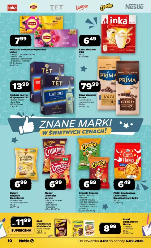 Netto - gazetka promocyjna Gazetka Spożywcza od czwartku 04.09 do soboty 06.09 - strona 10