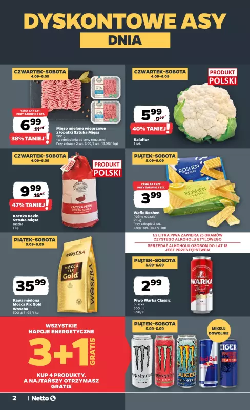 Netto - gazetka promocyjna Gazetka Spożywcza od czwartku 04.09 do soboty 06.09 - strona 2