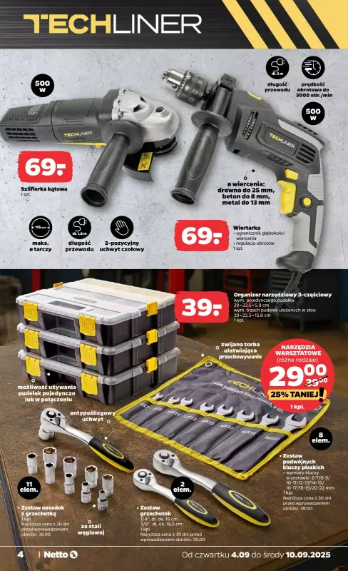 Netto - gazetka promocyjna Gazetka Non Food od czwartku 04.09 do wtorku 09.09 - strona 4