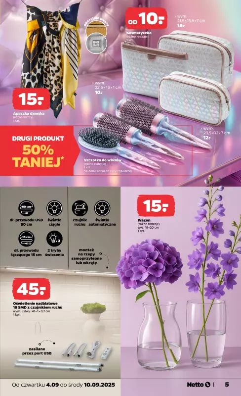 Netto - gazetka promocyjna Gazetka Non Food od czwartku 04.09 do wtorku 09.09 - strona 5