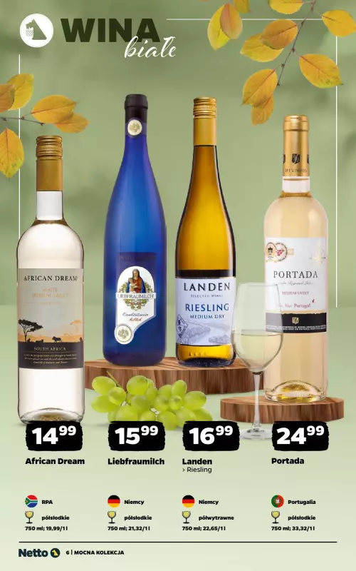Netto - gazetka promocyjna Mocna Kolekcja - Wina od poniedziałku 01.09 do soboty 13.09 - strona 6