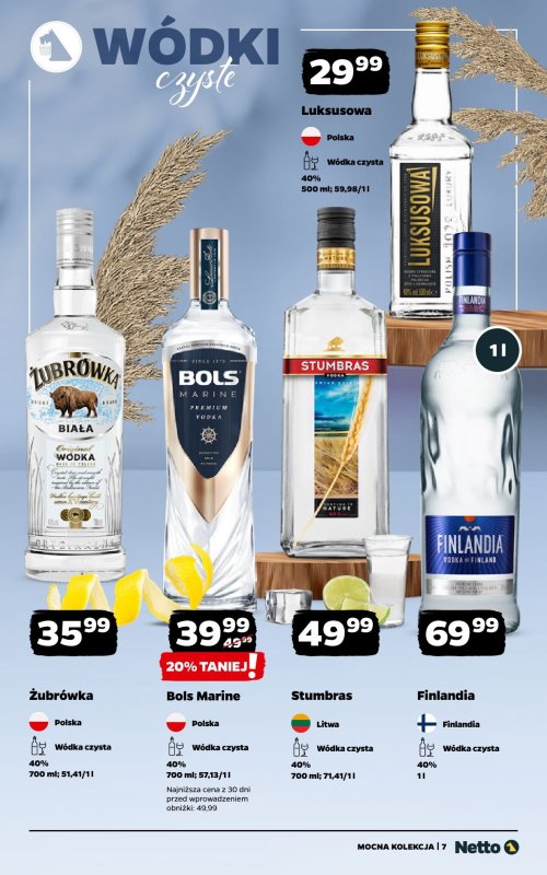 Netto - gazetka promocyjna Mocna Kolekcja – Alkohole mocne od poniedziałku 01.09 do niedzieli 14.09 - strona 7