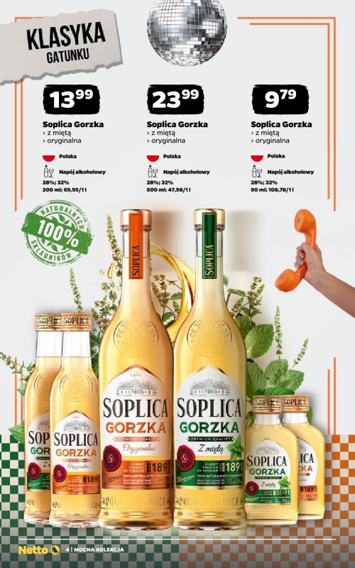 Netto - gazetka promocyjna Mocna Kolekcja – Alkohole mocne od poniedziałku 01.09 do niedzieli 14.09 - strona 4