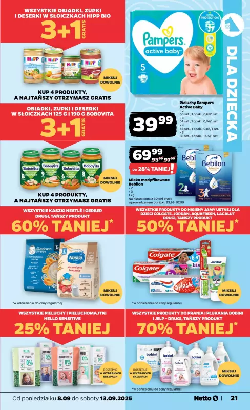 Netto - gazetka promocyjna Gazetka Spożywcza od poniedziałku 08.09 do soboty 13.09 - strona 21