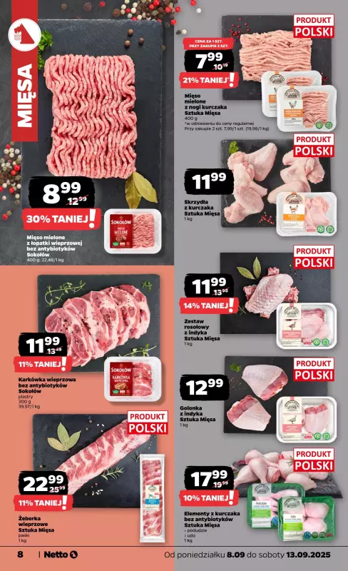Netto - gazetka promocyjna Gazetka Spożywcza od poniedziałku 08.09 do soboty 13.09 - strona 8