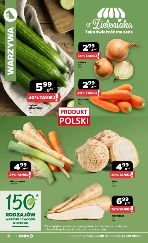 Netto - gazetka promocyjna Gazetka Spożywcza od poniedziałku 08.09 do soboty 13.09 - strona 6