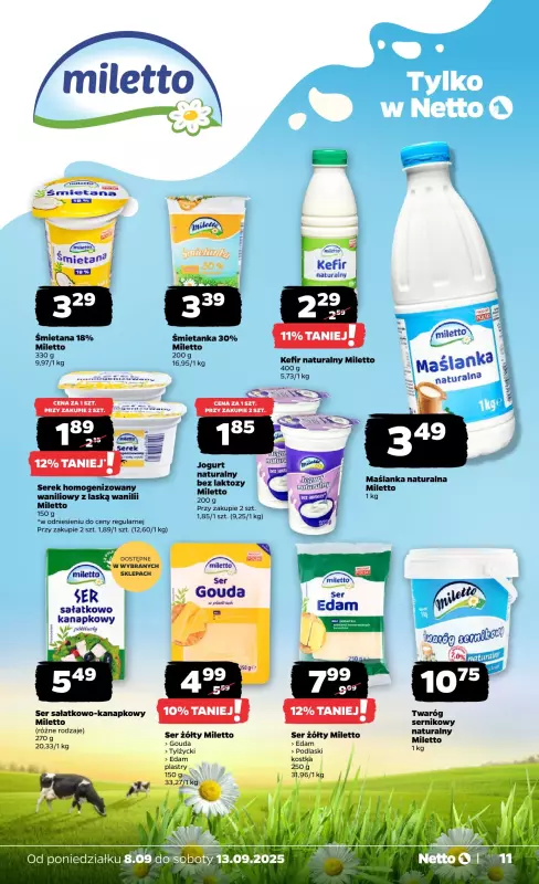Netto - gazetka promocyjna Gazetka Spożywcza od poniedziałku 08.09 do soboty 13.09 - strona 11