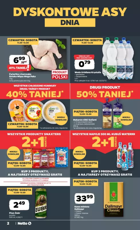 Netto - gazetka promocyjna Gazetka Spożywcza od czwartku 11.09 do soboty 13.09 - strona 2