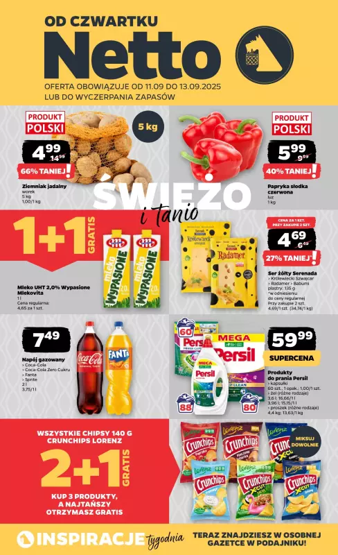 Netto - gazetka promocyjna Gazetka Spożywcza od czwartku 11.09 do soboty 13.09