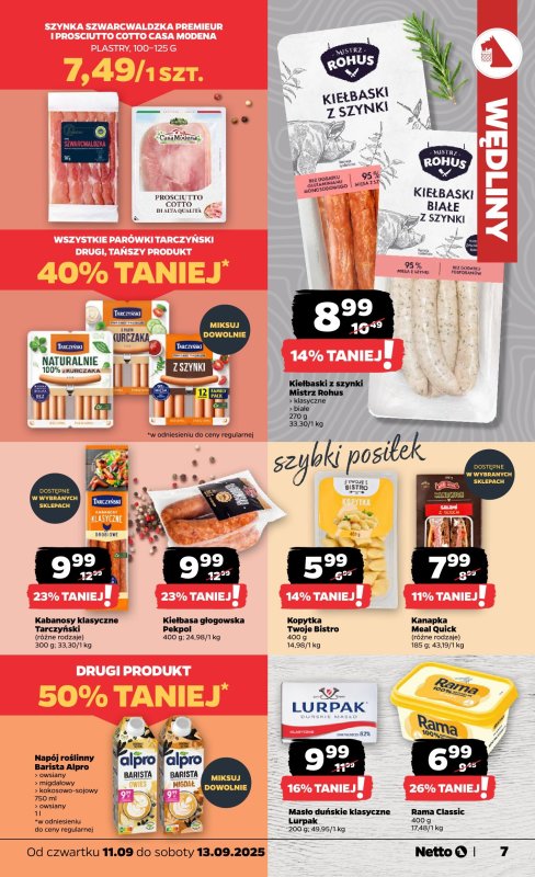 Netto - gazetka promocyjna Gazetka Spożywcza od czwartku 11.09 do soboty 13.09 - strona 7