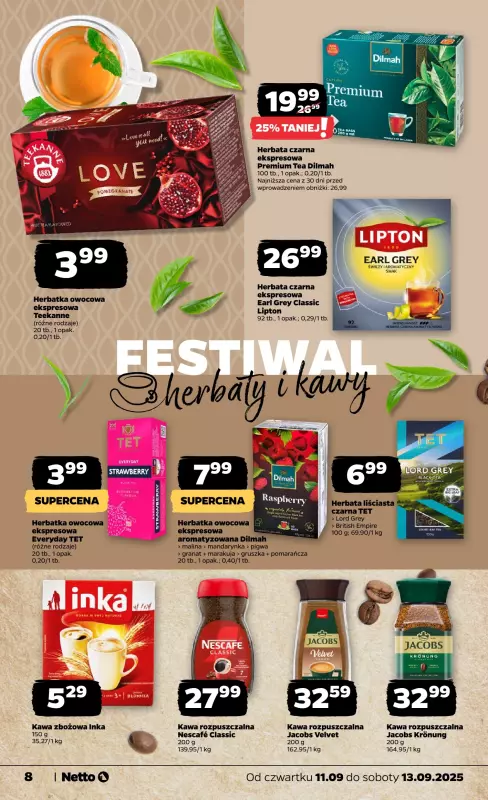 Netto - gazetka promocyjna Gazetka Spożywcza od czwartku 11.09 do soboty 13.09 - strona 8