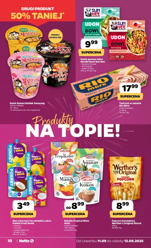 Netto - gazetka promocyjna Gazetka Spożywcza od czwartku 11.09 do soboty 13.09 - strona 10