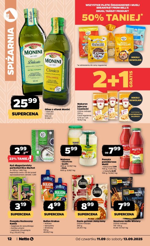 Netto - gazetka promocyjna Gazetka Spożywcza od czwartku 11.09 do soboty 13.09 - strona 12