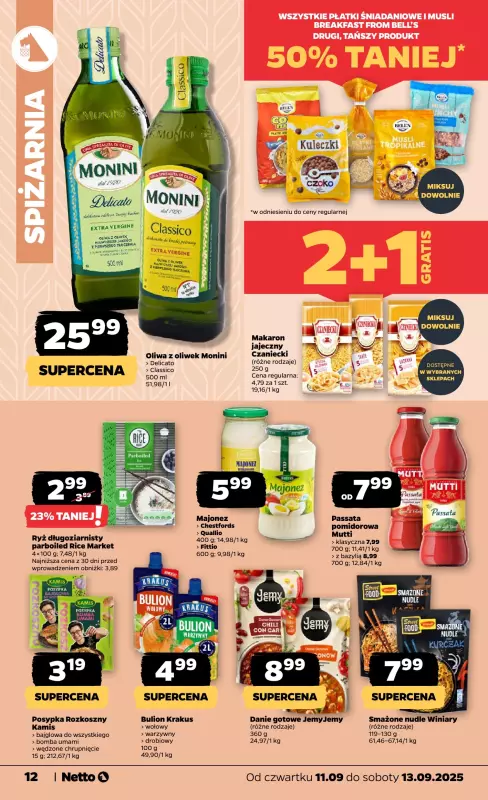 Netto - gazetka promocyjna Gazetka Spożywcza od czwartku 11.09 do soboty 13.09 - strona 12