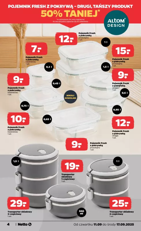 Netto - gazetka promocyjna Gazetka Non Food od czwartku 11.09 do środy 17.09 - strona 4