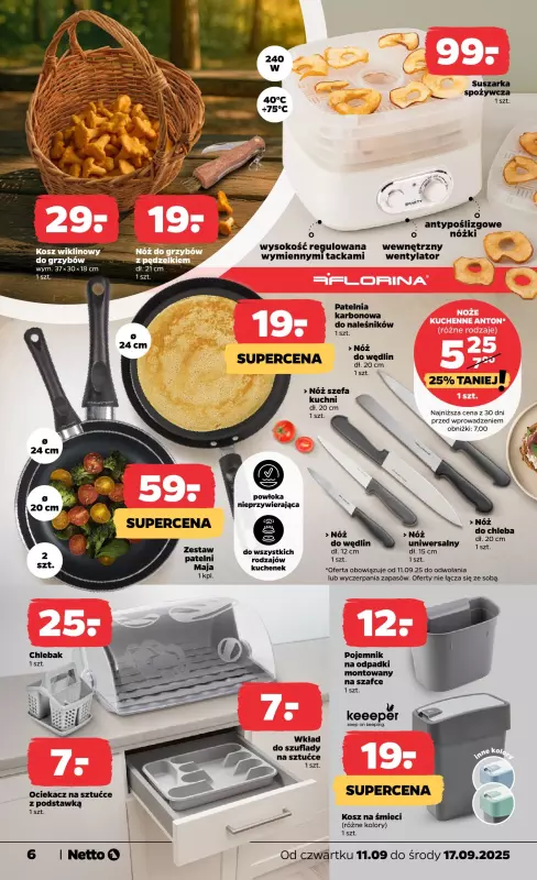 Netto - gazetka promocyjna Gazetka Non Food od czwartku 11.09 do środy 17.09 - strona 6