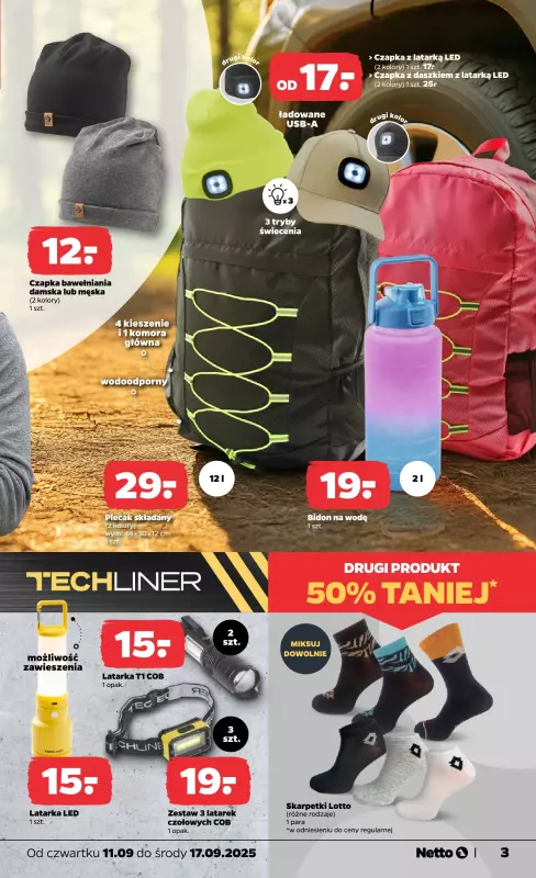 Netto - gazetka promocyjna Gazetka Non Food od czwartku 11.09 do środy 17.09 - strona 3