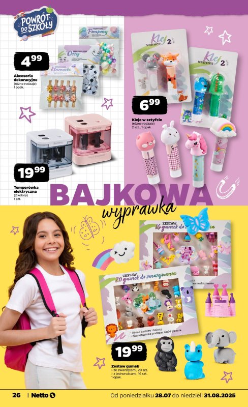 Netto - gazetka promocyjna Powrót do szkoły od piątku 05.09  - strona 26