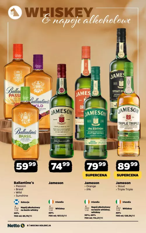 Netto - gazetka promocyjna Mocna Kolekcja - Alkohole mocne  do niedzieli 28.09 - strona 8