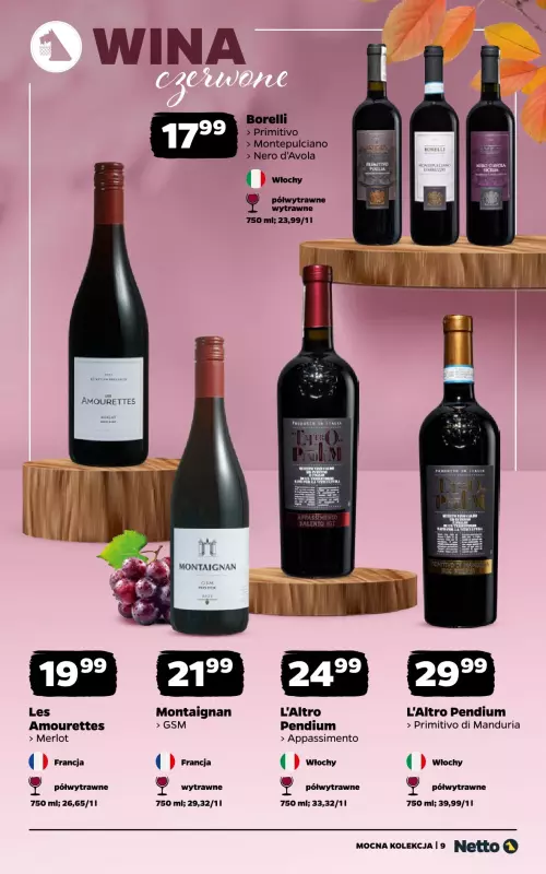 Netto - gazetka promocyjna Mocna Kolekcja - Wina od poniedziałku 15.09 do niedzieli 28.09 - strona 9