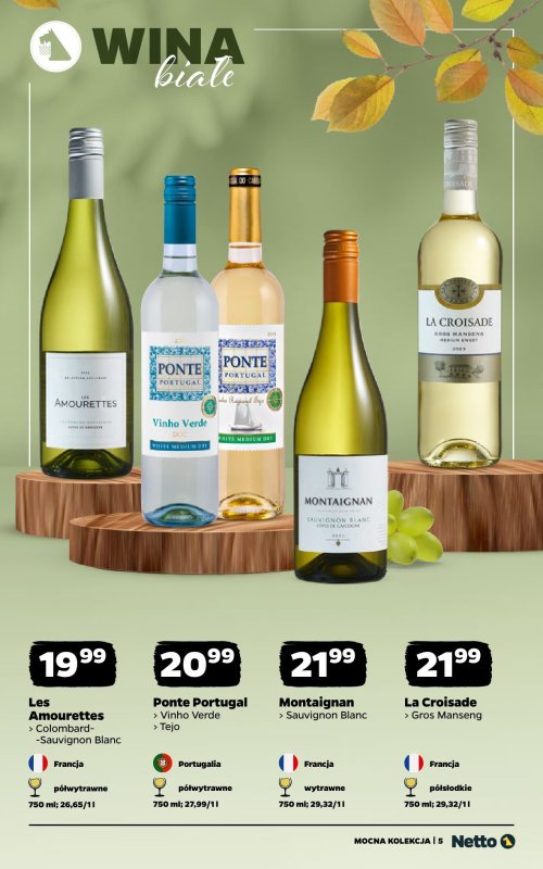Netto - gazetka promocyjna Mocna Kolekcja - Wina  do niedzieli 28.09 - strona 5