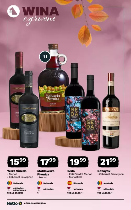 Netto - gazetka promocyjna Mocna Kolekcja - Wina od poniedziałku 15.09 do niedzieli 28.09 - strona 8