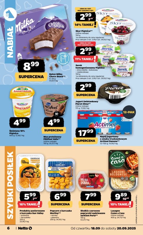 Netto - gazetka promocyjna Gazetka Spożywcza od czwartku 18.09 do soboty 20.09 - strona 6